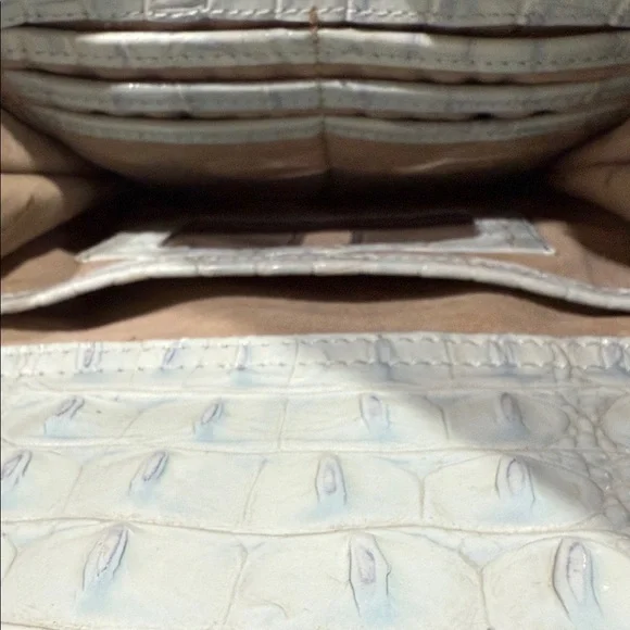 Brahmin Sky Blue Embossed Crossbody Bag - Picture 5 of 8